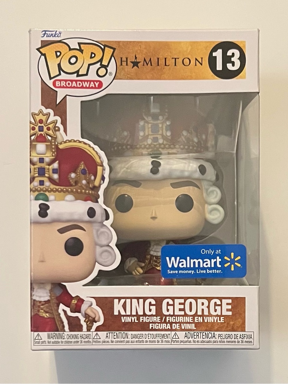 King George Broadway Funko Pop! *Walmart Exclusive